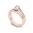 thumbnail image 2 of 1/2 Carat T.W. Diamond Bypass 14kt Rose Gold Engagement Ring Set, 2 of 5