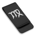 thumbnail image 1 of Stainless Steel Virgo Zodiac Sign (Maiden) Classic Slim Money Clip Credit Card Holder, 1 of 2