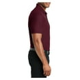 thumbnail image 3 of Yellow Rooster Men's Ezperformance Pique Male Polo Maroon 4XL, 3 of 6