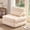 White, variant on BIGSYY Foldable Chair Bed, Futon Sofa for Bedroom & Living Room, Adult Multipurpose Seating for Small Spaces, Camel
