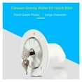 thumbnail image 4 of Inlet Filter Lockable  Water Inlet Filler Dustproof RV Parts Filler Neck RV Boat Camper Trailer White Caravan Accessories ,Durable Material, 4 of 6
