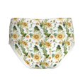 thumbnail image 2 of Pofeuu Watercolor Bright Sunflowers Print Boy's Briefs Toddler Boys' Underwear, Organic Cotton, Comfort Briefs-Small, 2 of 7