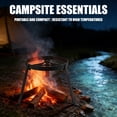 thumbnail image 2 of Foldable Portable Camping Campfire Cooking Support, 2 of 8
