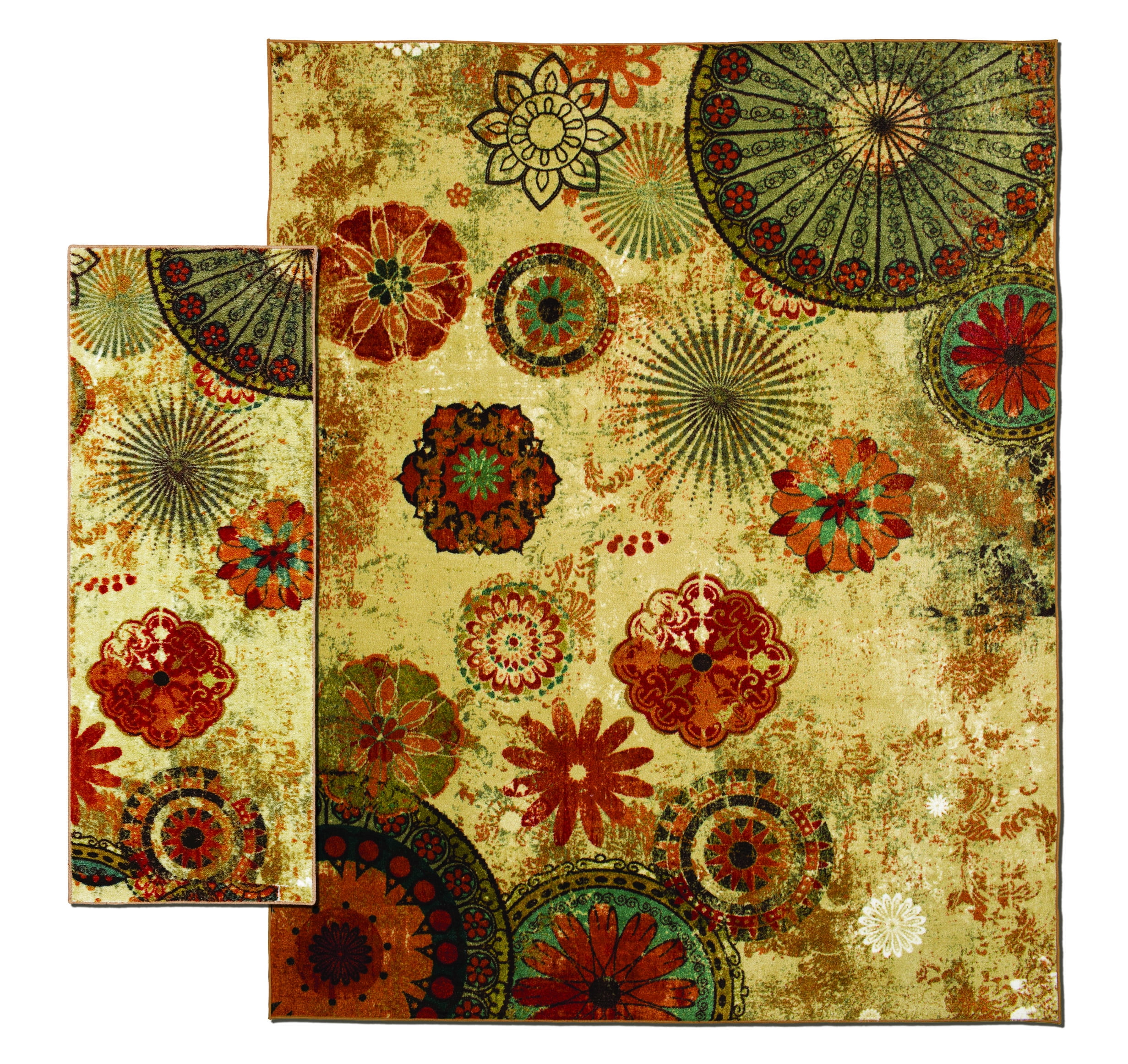 Mohawk Home Caravan Medallion Area Rug and Runner Set