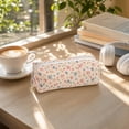 thumbnail image 7 of Gallickan Floral Print Plush Pencil Pouch Yellow Multifunctional Makeup Brush Bag for Children Teenagers School Office Travel Organizer, 7 of 7