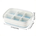 thumbnail image 2 of Small Tray Easy Release With Lid Flexible Silicone 8 Ice Stainless Steel Ice Cubes Freezer Racks Metal Silicone for Ice Dorm Cooking compatible with Machines Ice Trays 1oz, 2 of 3