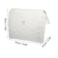 thumbnail image 2 of Ofertas Únicas 1 Pc Bolsa de Maquillaje Portátil en Forma de Corazón para Vacaciones, Camping, Bodas, Gimnasio, Poliéster Blanco, 2 of 3