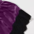 thumbnail image 5 of Womens Soft Pajama Clearance- Bathrobes Sexy Silk Satin Lace Plus Size Robe Sleepwear Purple Size XL, 5 of 6