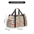 thumbnail image 3 of Fotbe Hot Dog Pizza Bolsa de Viaje con Estampado, Bolsa de Fin de Semana para Mujer con Compartimento para Zapatos, Bolsa de Gimnasio con Bolsillo Húmedo, 3 of 7
