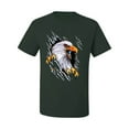 thumbnail image 2 of Torn Ripped Eagle Claws Animal Lover Men's Graphic T-Shirt, Forest Green, Large, 2 of 3