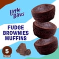 thumbnail image 4 of Little Bites Fudge Brownies, 5 packs, Kosher Dairy, Real Chocolate Mini Muffins, 9 oz Multipack, 4 of 17
