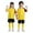 Yellow, variant on Big Boys' Outfits Quick Dry Sports Short Sleeve T Shirt & Shorts Set