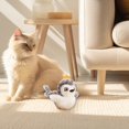 thumbnail image 1 of Juguete suave para mascotas, divertido juguete de ejercicio para gatitos con sonido realista de pájaro, juguete eléctrico de peluche para hacer ejerci Búho, 1 of 8