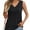 Black, variant on Womens Tank Tops V Neck Summer Trendy Casual Loose Fit Flowy Sleeveless Shirts