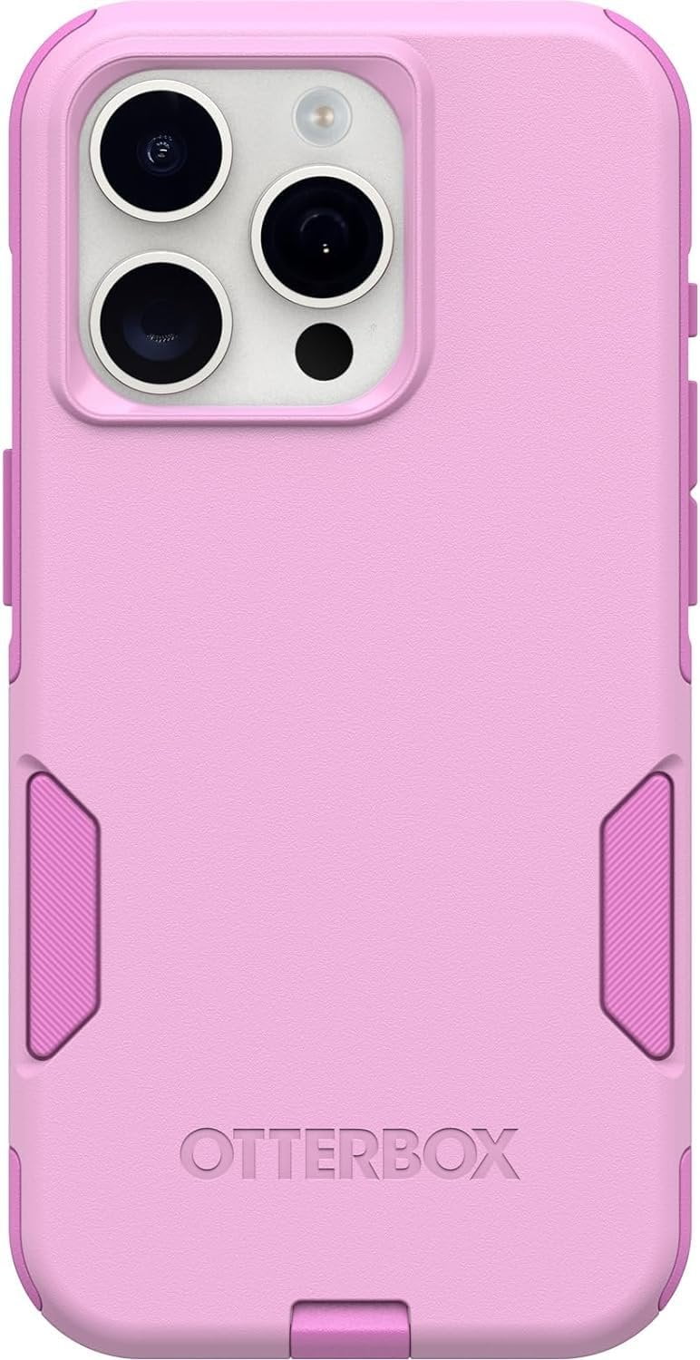 OtterBox Slim Cell Phone Cover for iPhone 15 Pro, Run Wildflower Pink