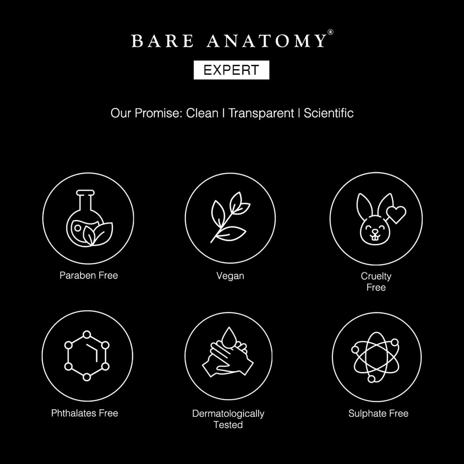 Bare Anatomy Ultra Smoothing Hair Serum 1.69 fl oz Formulated with QT Charge Technology Paraben Free-All Hair Types
