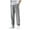 Gray, variant on Inleife Mens Pants Men Fashion Solid Casual Elastic Waist With Pocket Pants Straight Leg