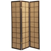 Legacy Decor 3-Panel Rattan Cane Webbing Insert Room Divider 71" High x 52" Wide