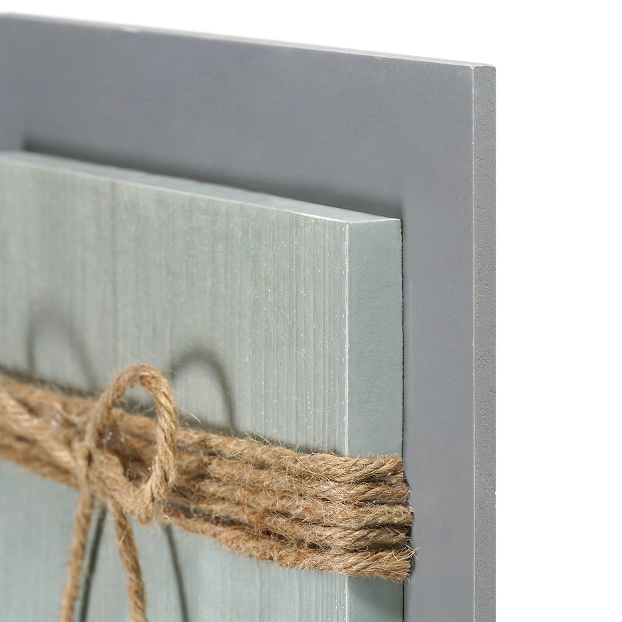 Crystal Art Gallery Farmhouse Gray Home Decor Clip Photo Frame - 9.5" x 29.12"