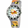 Construction Site Boys' Stainless Steel Watch, Gray Strap