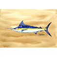 thumbnail image 1 of Swordfish Napperon en Tissu sur Plage de Sable, 1 of 1