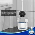 thumbnail image 3 of Toilet Plunger with Holder, Heavy Duty Toilet Plunger and Holder Combo for Bathroom Cleaning, White, 3 of 6