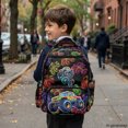 thumbnail image 5 of CHAQLIN Colorful Monster Truck Pattern Lightweight Backpack for School Camping, Adjustable Padded Straps Wear Resistant 600D Polyester School Bag, 5 of 6
