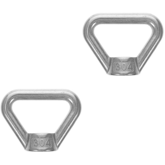 Set of 2 Luggage Rack The Vessel 304 Stainless Steel Eye Ring Hardwares Nut Fastener Triangle