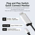 thumbnail image 3 of CXSMXC  USB C to DisplayPort Cable 8K@60Hz 4K@144Hz 2K165Hz Type-C to DP Adapter Compatible with Thunderbolt 4/3 for IPHONE 16 XPS (Red Blue), 3 of 7