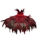 thumbnail image 2 of Pañuelo de plumas góticas para el hombro, accesorio para fotos, amuleto para cosplay, cómodo y con cinta rojo, 2 of 9