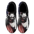 thumbnail image 2 of Samoyed Dog Lover American flag US Shoes Sneakers Black Size 9.5, 2 of 7