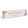thumbnail image 1 of Printtoo Personalized Desk Name Plate Pretty Hand Painted Flower Custom Acrylic Office Desk Name Plate Accessory 2x10 Inches, 1 of 5
