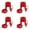 Red 4PCS, variant on Second Generation Cola Machine Creative Hand Pressed Cola Bottle Upside Down Drinker Carbonated Beverage Home Beverage Machine !