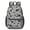 Border Collie Gray Pattern, variant on Border Collie Gray Pattern 17" Waterproof Oxford School Backpacks for Teens, S-Shape Padded Straps, for School, Travel, Hiking, Camping