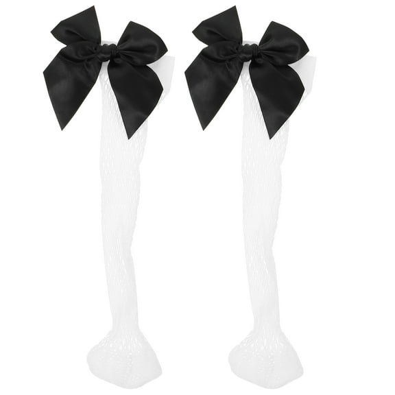 FONWILYO Toddler Girls Socks Black Nylon 1 Pair 11x4in