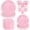 Pink, variant on 175PCS Light Blue Paper Plates and Napkins, Blue Disposable Plates Set for Baby Shower Gender Reveal Birthday Party Supplies Serve 25 Guests