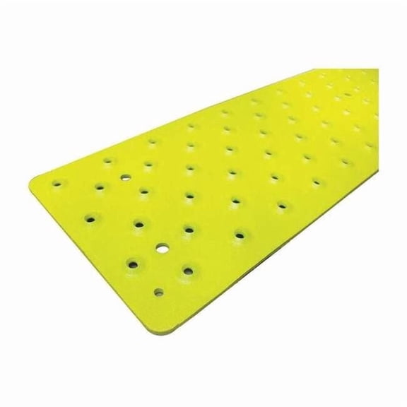 Stair Tread Cover Aluminum Yellow, 36 in W x 3/32 in Thick