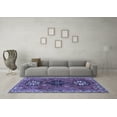 thumbnail image 3 of Ahgly Company Machine Washable Indoor Rectangle Persian Blue Traditional Area Rugs, 5' x 8', 3 of 4