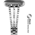 thumbnail image 2 of REQO Compatible with Fitbit Versa 3/Fitbit Versa 4 Chain with Crystal Diamond Bling Metal Link Bracelet Strap Steel Fitbit Sense/Fitbit Sense 2 Band for Women, 2 of 9