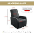 thumbnail image 6 of Recliner Chair Covers 4 Pcs Waterproof Small Recliner Sofa Slipcover Stretch Recliner Slipcover for Lazyboy Recliner Chair with Storage Pocket, 6 of 14