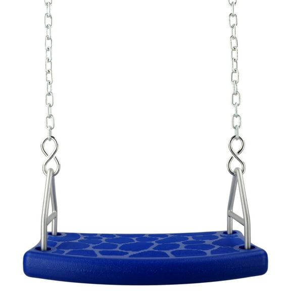 Swing Set Stuff Inc. Flat Seat with 5.5 Ft. Uncoated Chain (Blue)