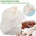 thumbnail image 2 of GGB-3 Pack Filter Bag with Drawstring, Disposable Small Mesh Bags for Cooking, 7.9 × 8.4 Inch, Soaking Medicinal Liquor, Tea Coffee Filter, DIY Craft Spices Storage, Weeding Party Favor—0516, 2 of 9