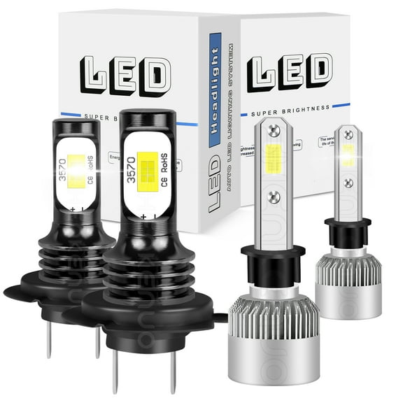 BMZONCC for Hyundai Sonata 2002-2005 LED Headlight High Low Beam Bulbs 6000K Kit White