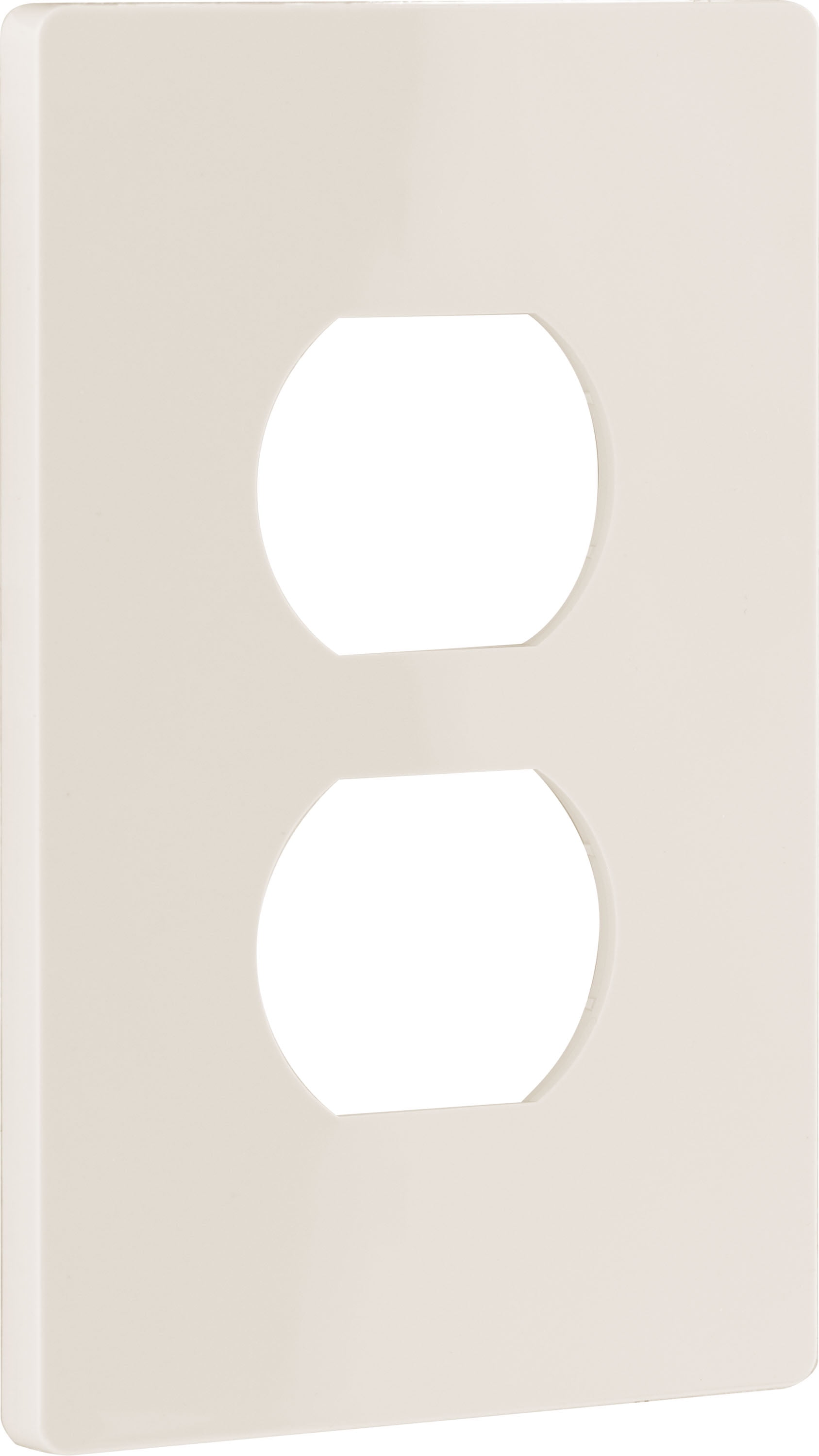 Ultra Pro Screwless Wallplate, Outlet Plate, Duplex Receptacle, Almond