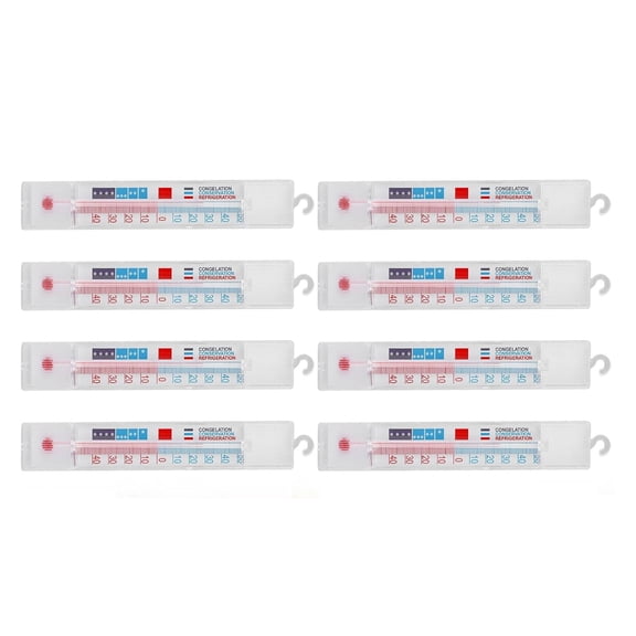 8/10 Pack Fridge Thermometers Hook Thermometers Plastic Texture for Home and Commercial Use Measures Temperatures