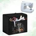 thumbnail image 3 of SEANATIVE Dachshund Sewing Machine Cover Easy Stroage Protective Cover with Pockets Washable Soft Sewing Machine Dust Cover Home Decor Gifts for Housewife, 3 of 7