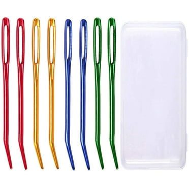Yarn Darning Tapestry Large Sewing Big Eye Weaving Crochet Wool Blunt Needles Needle with Storage Box for Knitting Crochet