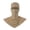 Brown, variant on UV Sun Protection Face Mask with Neck Coverage Neck Gaiter Scarf UPF50+ Face Breathable Design for Summer Outdoor Activities White One Size