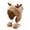 Khaki, variant on Women's Winter Solid Color Antler Fashion Cold-Proof Fleece-Lined Warm Ear-Protecting Hat for Adults Kids