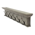thumbnail image 4 of Home Wall Decorative Antique Brass Hardware 6 Hook Coat Rack - Gray, 4 of 7